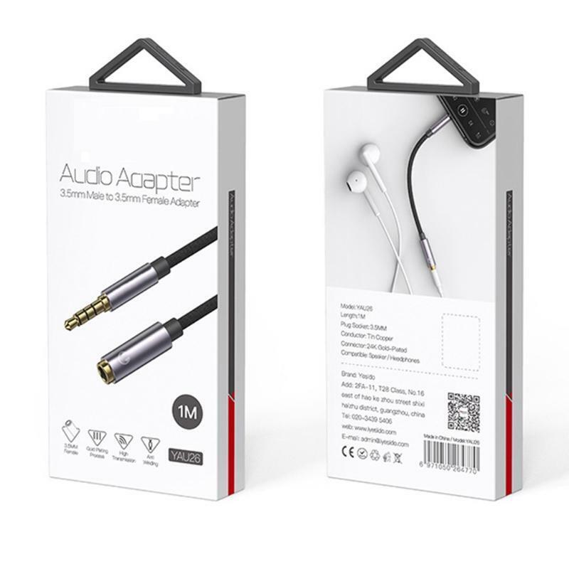 Audio Extension Cable 3.5mm Male to Female AUX Cable Car Earphone SpeakerAdapter