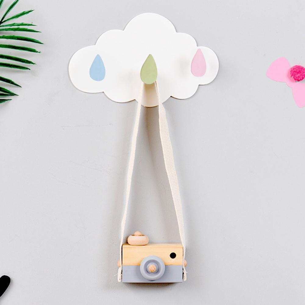 Cute Cloud Hook Plastic Clothes Storage Hanger Rack Wall Kid Bedroom Decor