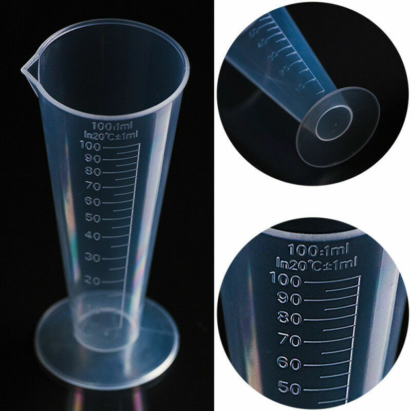 High 1Pcs 100ml  Plastic Measure Graduated Measuring Rice Medicine Cups Liquid