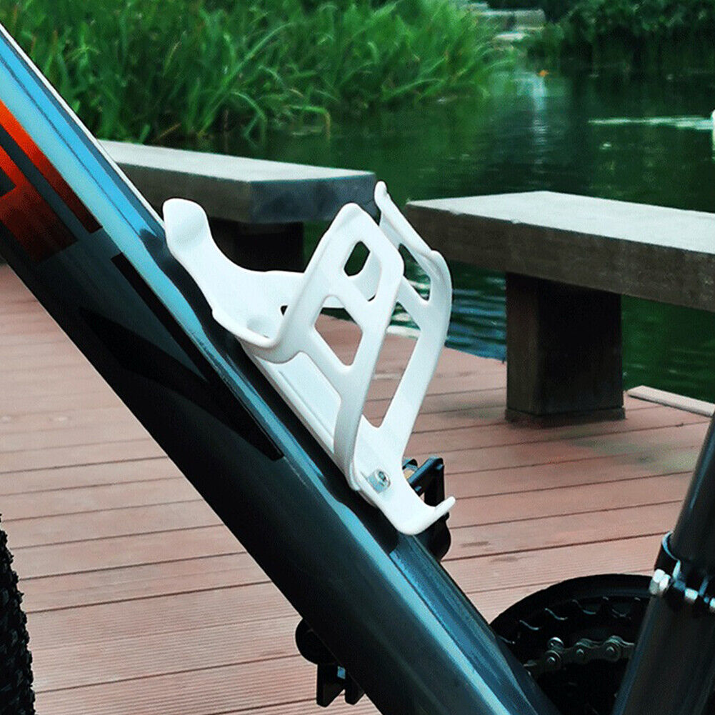 PC Plastic MTB Road Bicycle Bottle Holder Cages Bike Kettle Rack (White)