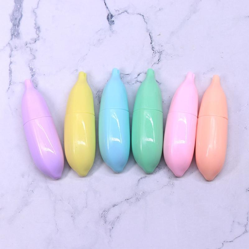 6 Colors Novelty Highlighter Marker Pens Non Toxic Quick Drying Kid Graffiti Set