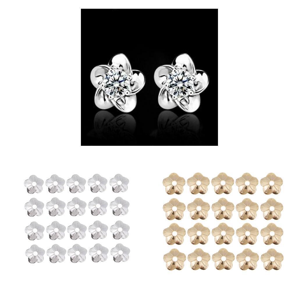 40 Pieces  of flower  Caps Spacer Necklace Earrings Jewelry Making Supplies