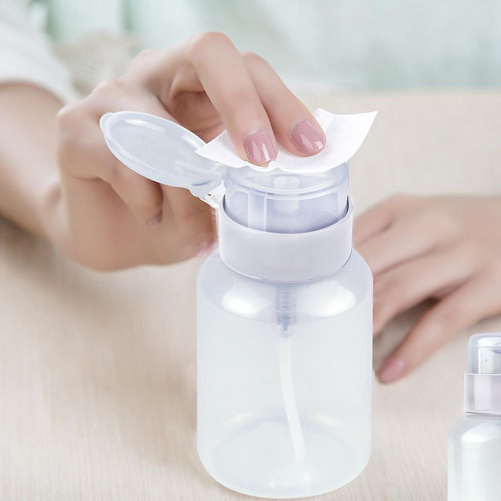 120ml New Dispenser Clear Storage Push Down liquid container Pump Empty Bottle