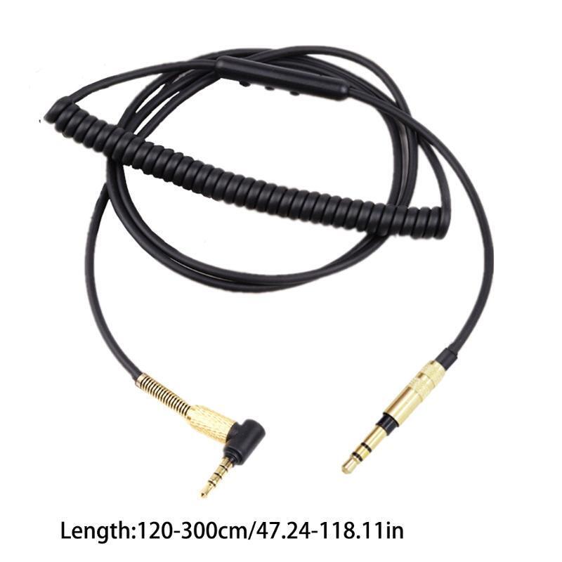 3.5MM Audio Spring Cable For -Sony mdr-10r MDR-1A XB950 Z1000 MSR7 Headphones
