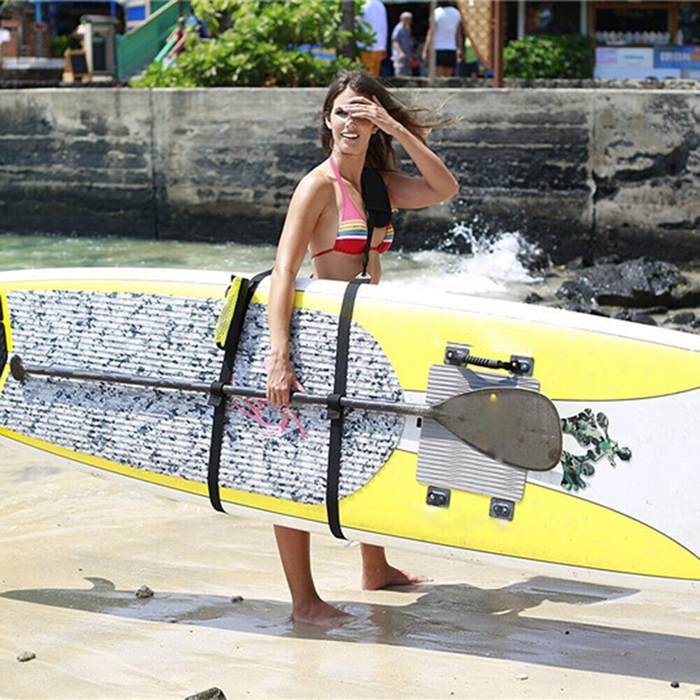 Adjustable Surfboard Shoulder Carry Paddleboard Strap with Water Bottle Bag