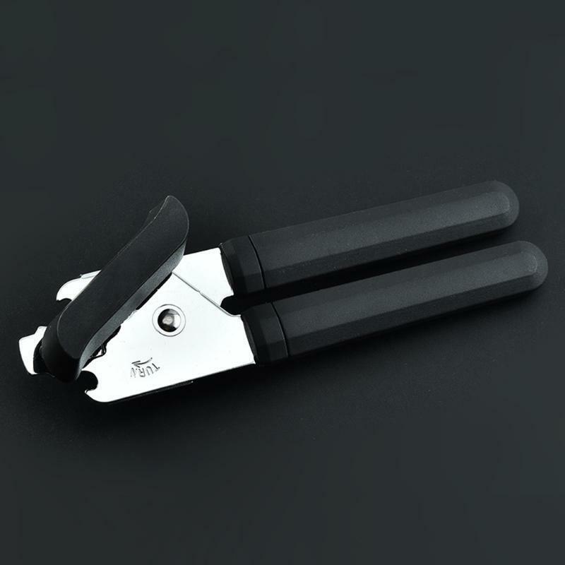 Can Openers with Comfortable Handle & Knob Smooth Edge Safely Cut Save Time Tool