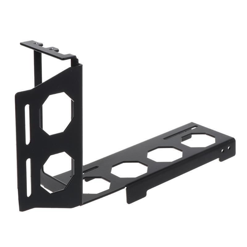DIY Metal Graphics Card Bracket Riser Fixed Vertical ATX Case PCI-E 16x x16