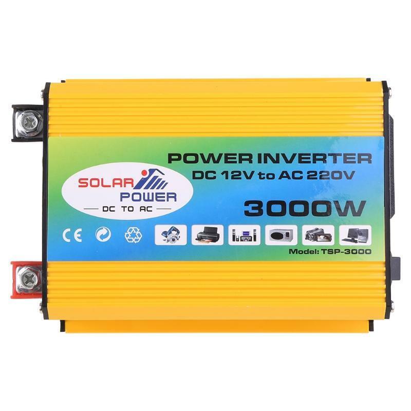 Boat Car 3000W Converter Power Inverter DC 12V to AC 220V Invertor USB Charger