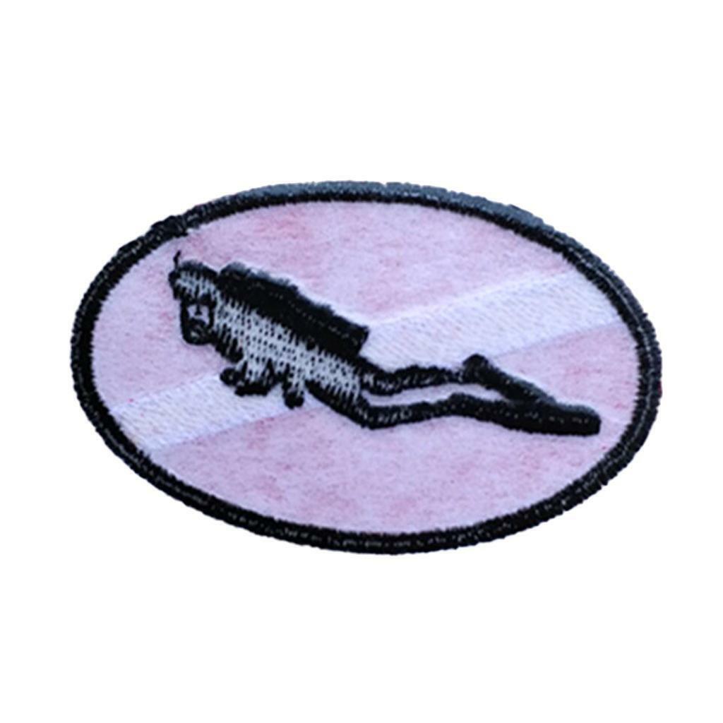 Scuba Diving Diver Ellipse Flag Patch Backpack  Bag Embroidered