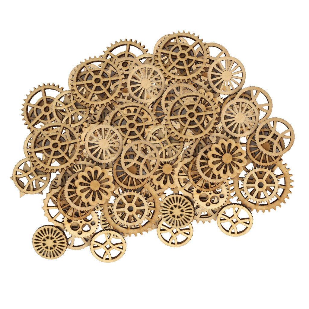150pack Mixed Hollow Gear Unfinished  Pieces  Hanging Embellishments
