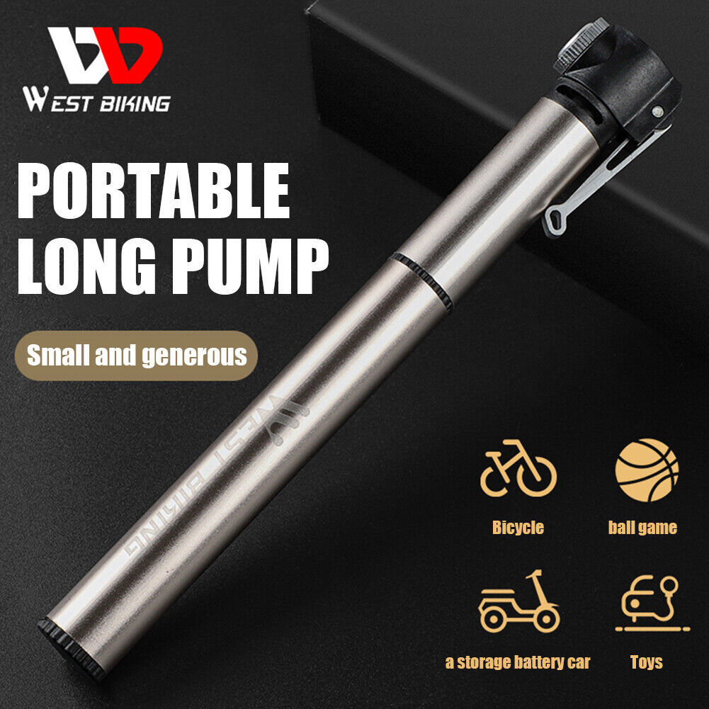 WEST BIKING 120psi Waterproof MTB Bike Pump Kit for Bicycle Tire Basketball