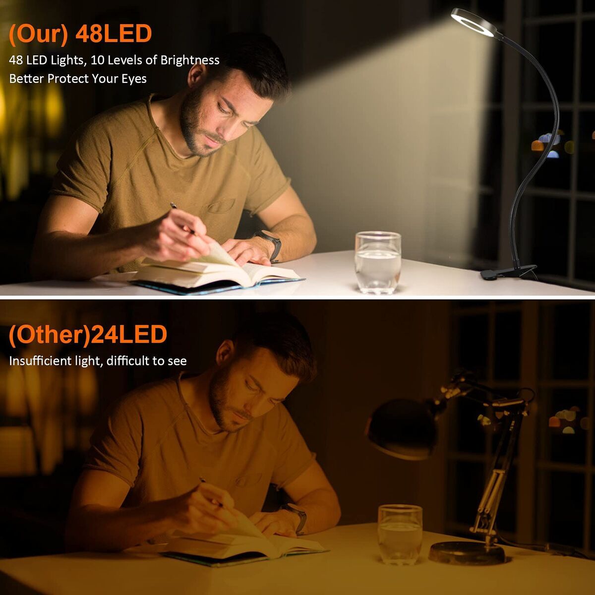 Makeup Desktop Light Stand Adjustable Brightness Live Stream Selfie Ring Light