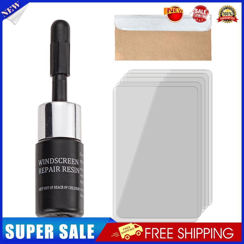Auto Windshield Glass Crack Repair Tool Kit Window Scratch Restore Fluid