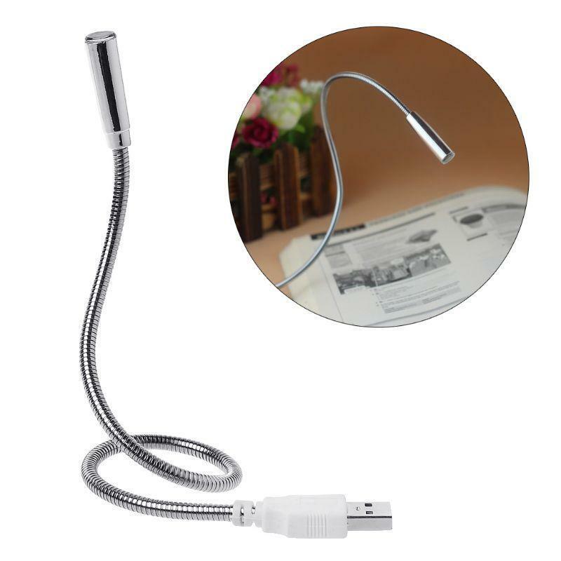USB Flexible Light Keyboard Lamp Rechargeable Adjustable Hose Night Illumination