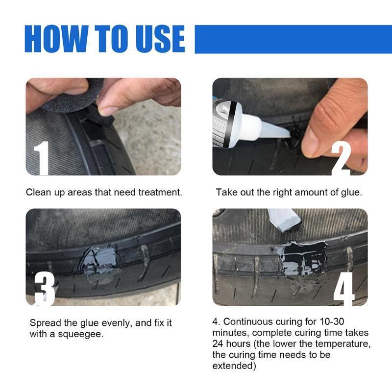 Bike Tire Puncture Crack Repair Glue Cement Tools Inner Tube with Small Scraper