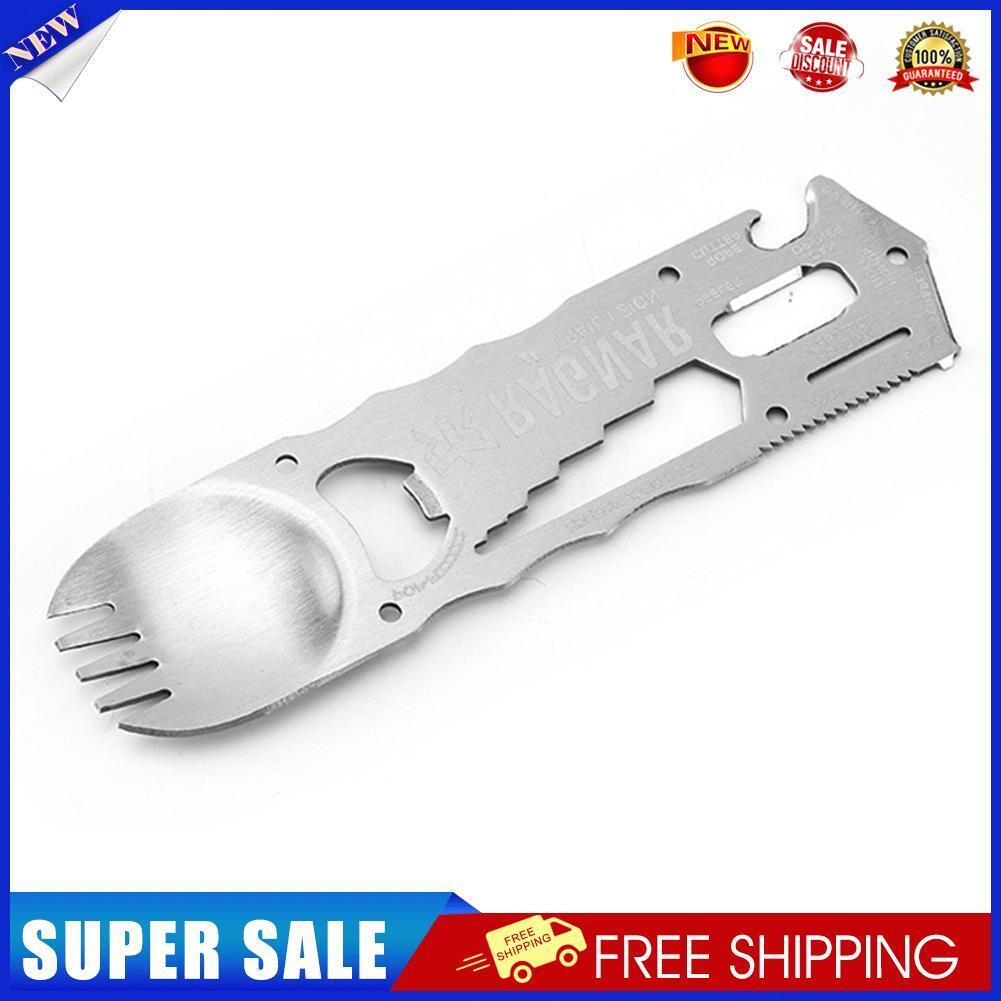 Outdoor EDC Portable Cutlery Fork Spoon Bottle Opener Camping Picnic Tool