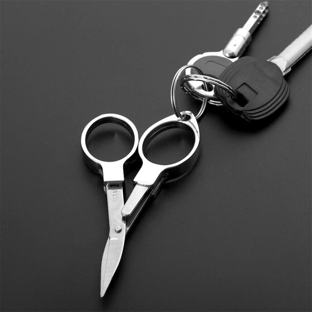 1×Stainless steel Scissor Fish Use Travel Ring Cutter Fishing Tool Portable