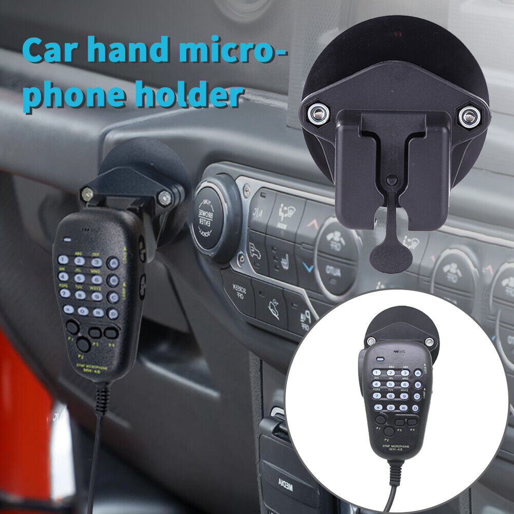 Hand Microphone Bracket Hook Car Platform Hanger Rack for Yaesu 7900R 8900R
