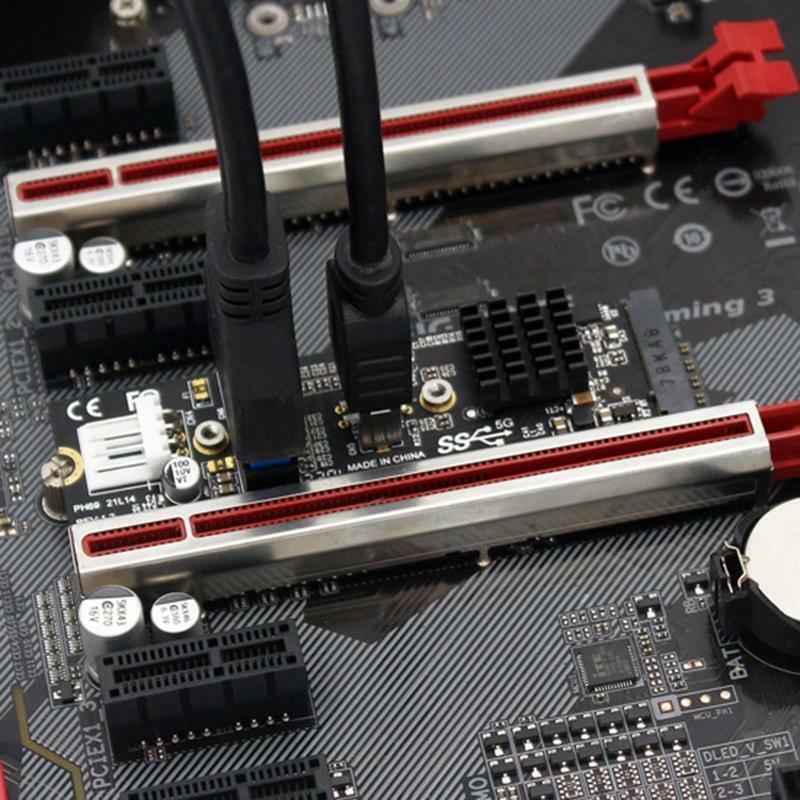 M.2 to USB Adapter, 19-Pin / 20pin USB3.1 Expansion Card with 4 Pin Power Port