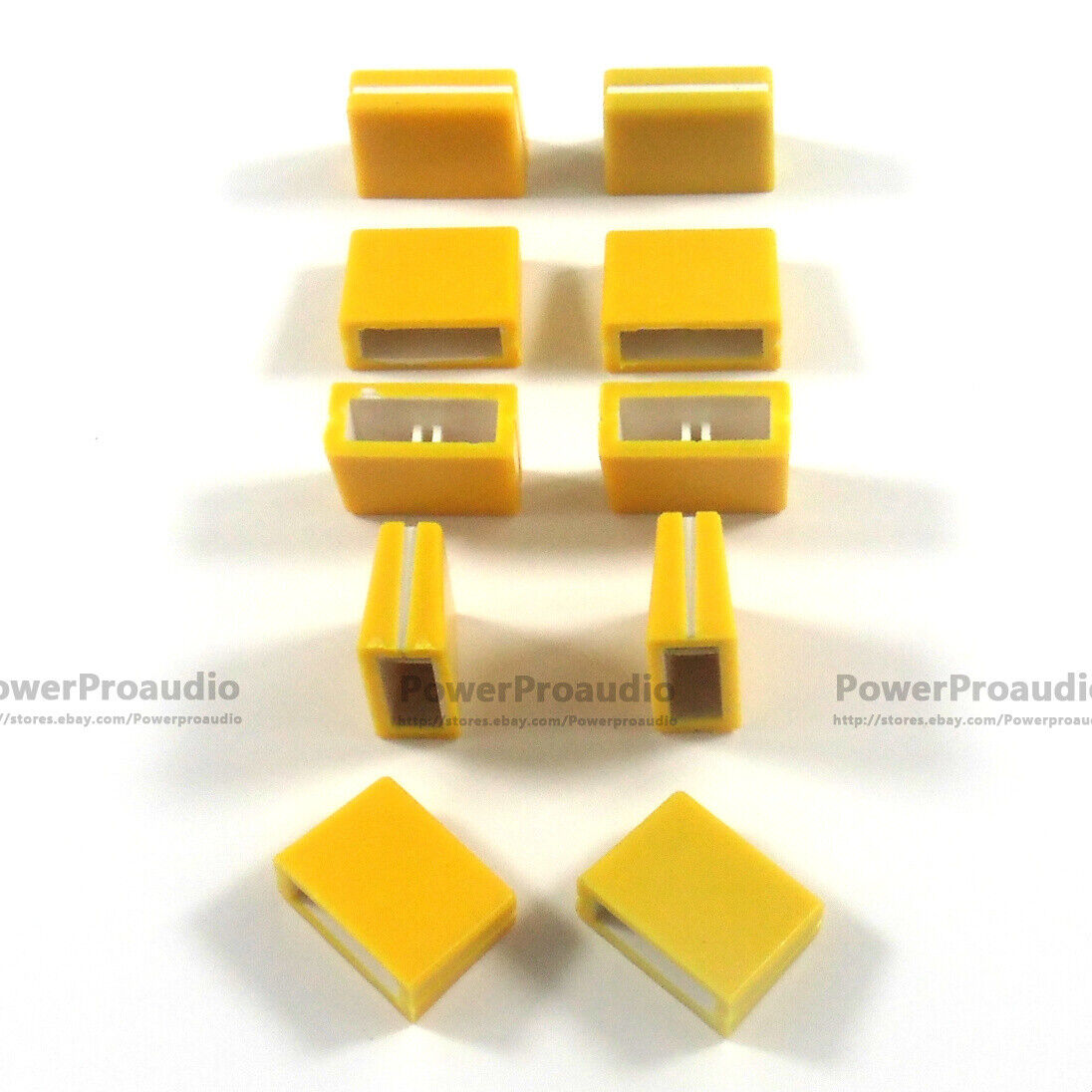 10PCS REPLACEMENT CROSSFADER KNOB FOR PIONEER DJM800 DJM700 DAC2371 Yellow