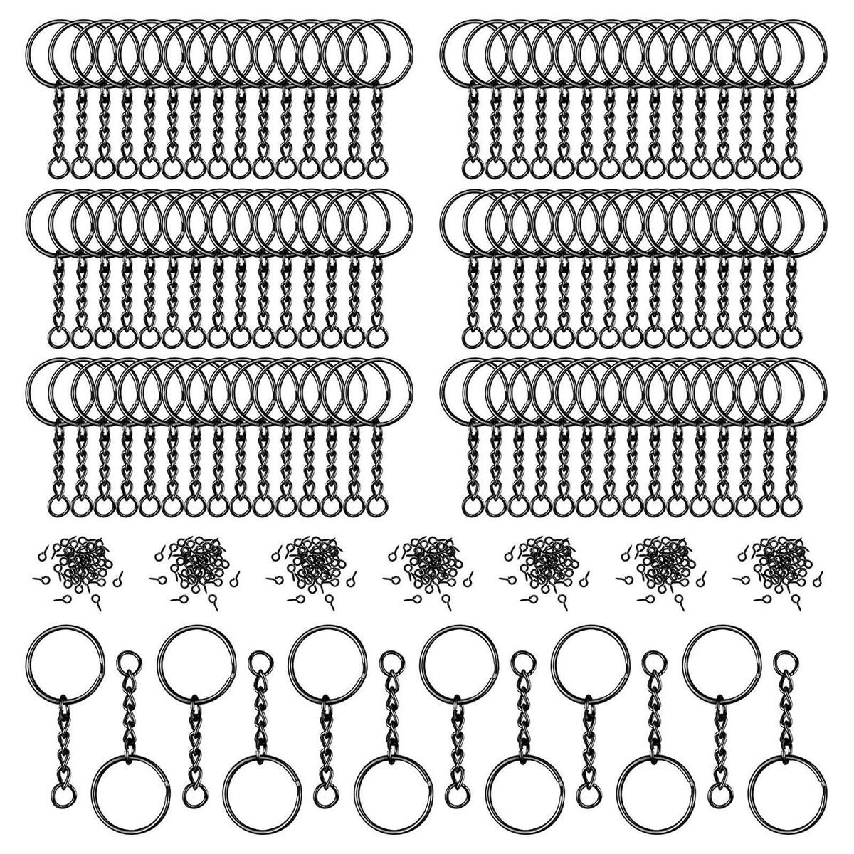 360 Pieces Key Chain Rings   Chain Making Hardware Supplies