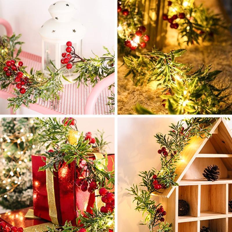 Christmas String Lights Red Berry Light Indoor Outdoor Decor for Christmas Party