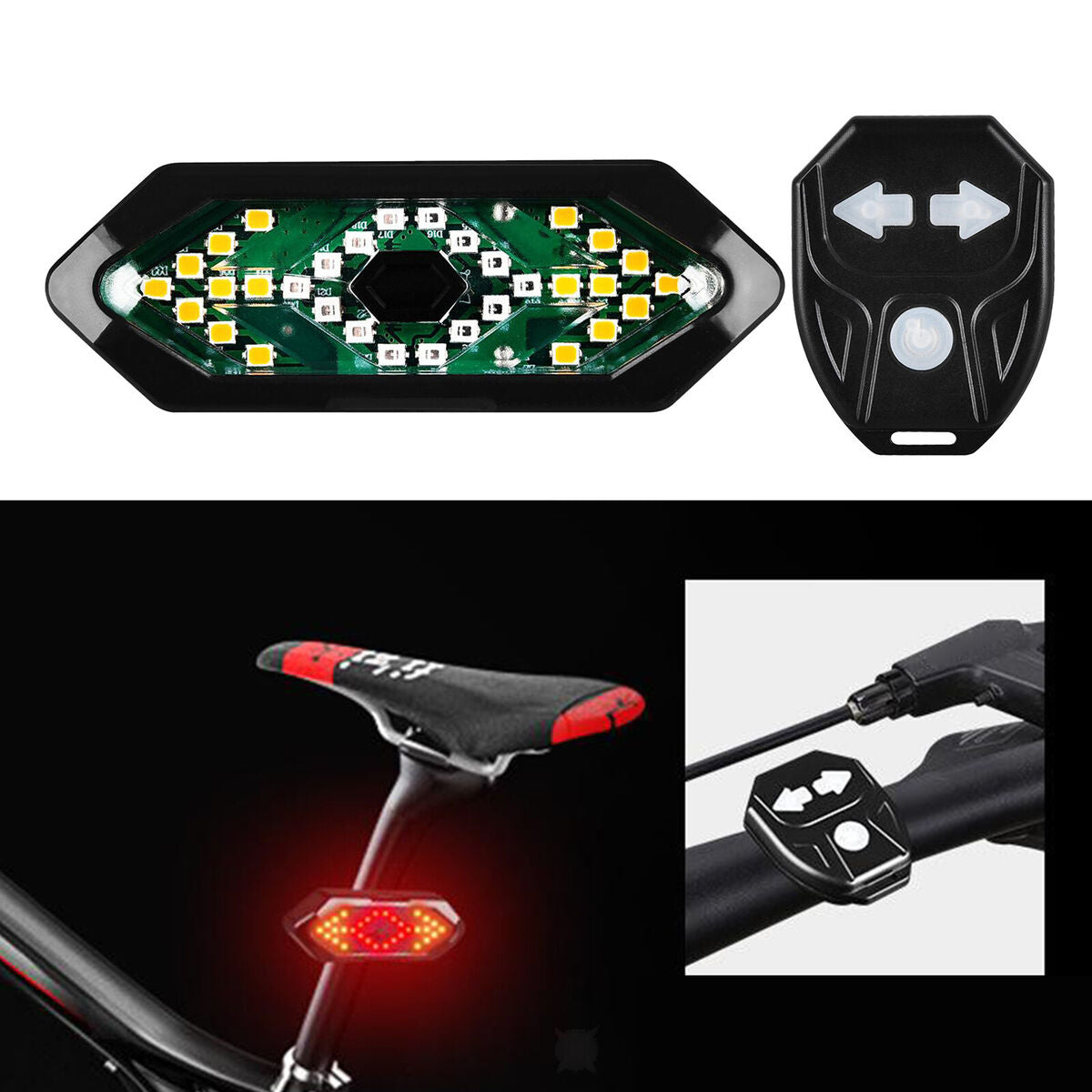 Tail Light For Universal  With  And Horn Safety Rear Lights Cycle