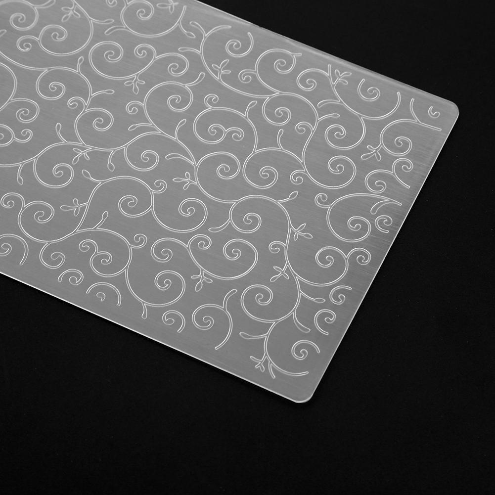 1pc Flower Vine Plastic Embossing Folder Template For Scrapbooking DIY