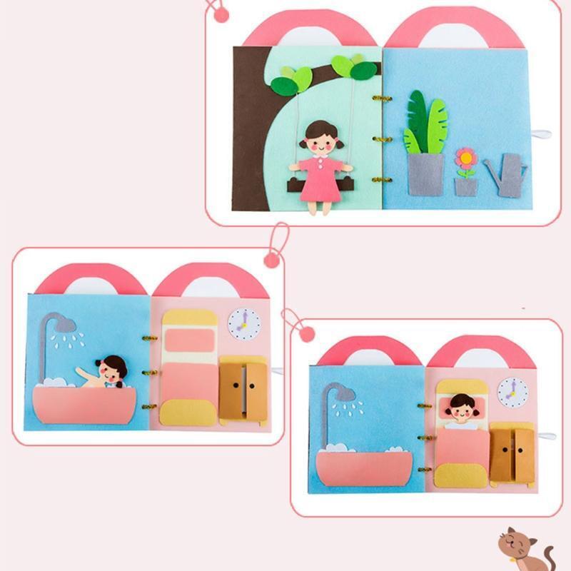 Fun Interactive Baby Book with Daily Life Activities Kids Behavior Training Book