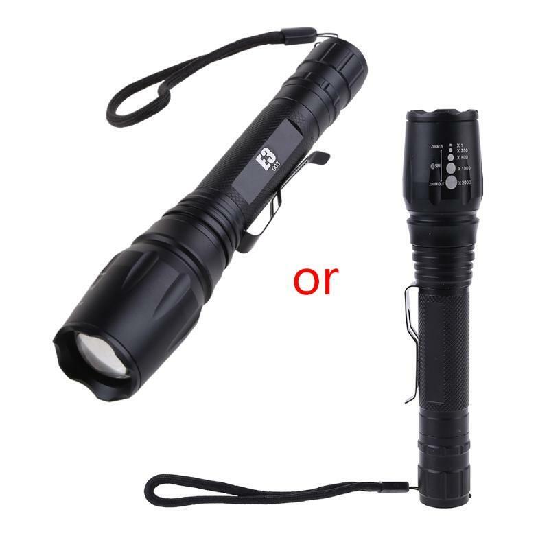 10000 Lumens 5 Modes XML T6 LED 18650 Powerful Torch Police Flashlight Lamp