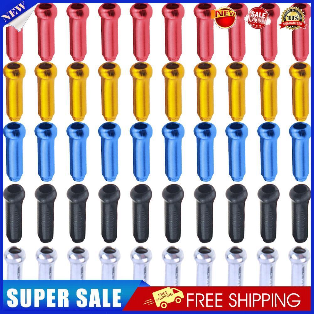 50pcs MTB Bicycle Brake Shifter Brake Gear Inner Cable Tips Wire End Caps