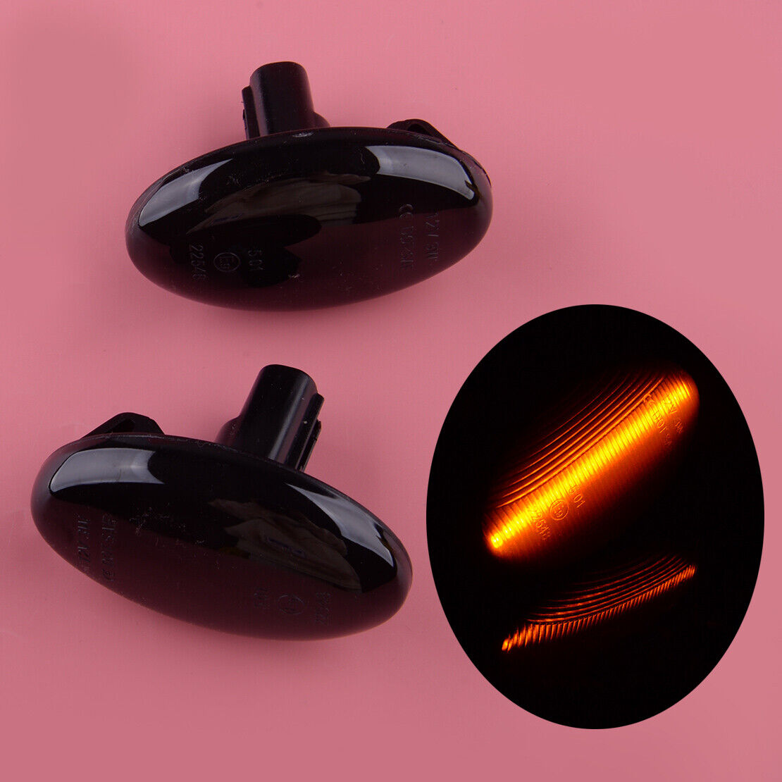 Smoke Lens LED Side Marker Light Set Fit For Subaru Impreza WRX STI Forester
