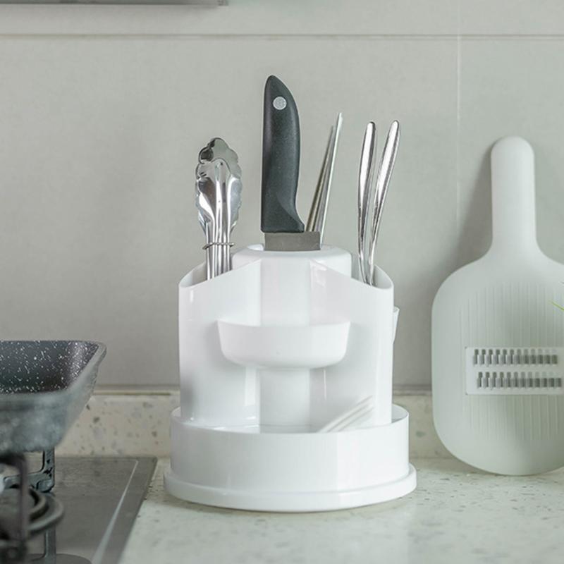 Creative Rotatable Desktop Pen Holder Toothbrush Organizer Holder Anti-Slip