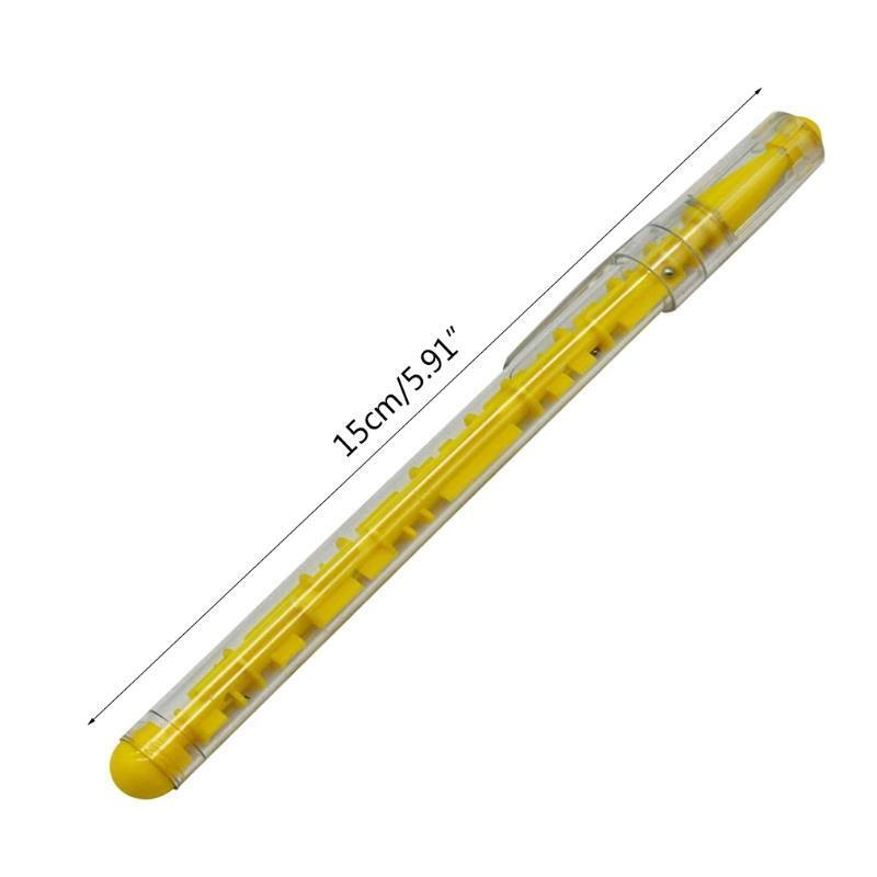 Novelty Sunflower Ballpoint Pen Steel Ball Puzzle Maze Inside Party Supplies