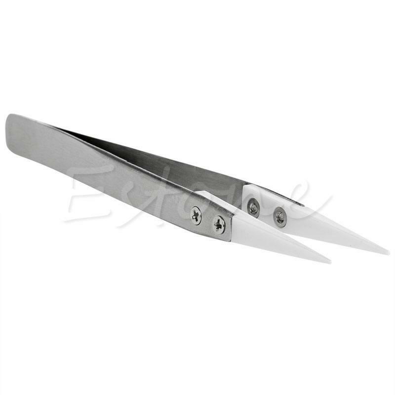Anti-Acid Anti-Static Tweezer Ceramic Tweezer Stainless Steel Tweezers for DIY