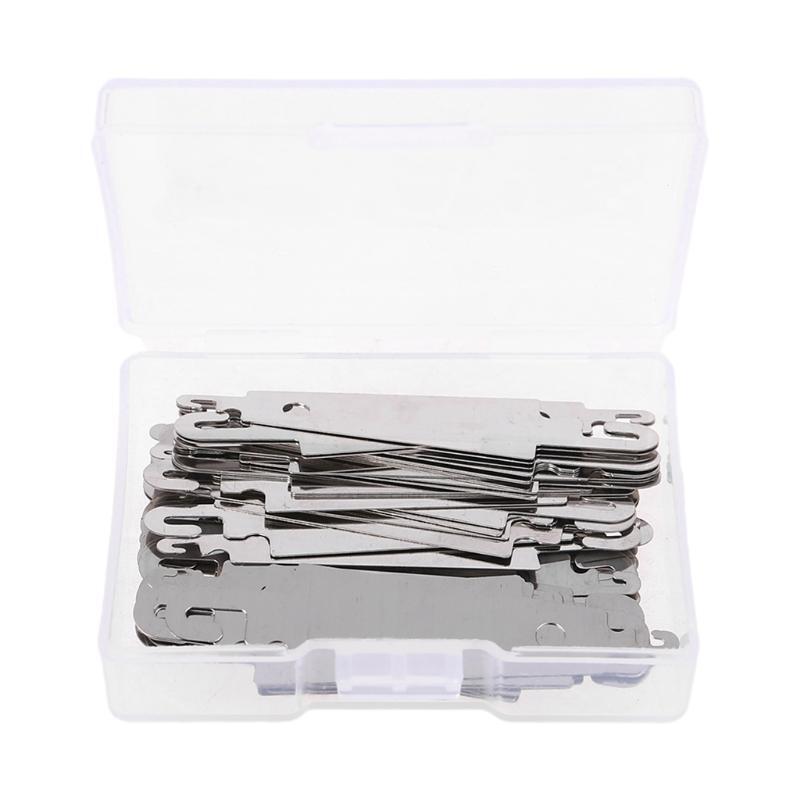60pcs Metal Needle Threaders Embroidery Cross Stitch Threading Large Eye Needles