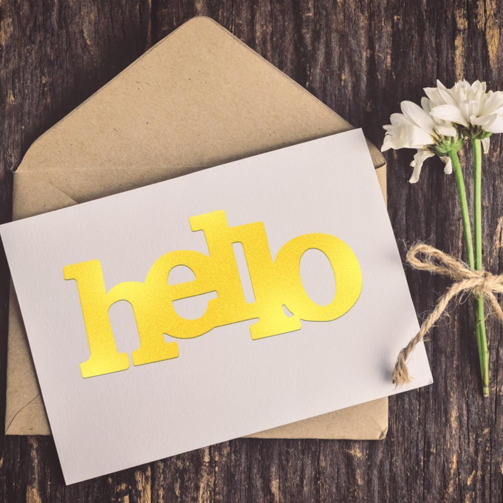 DIY Letter hello Shape Cutting Dies Stencil Scrapbooking Embossing Template