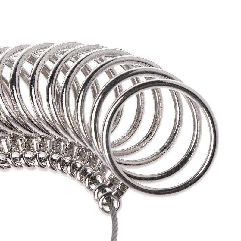 New Standard Jewelry Tool Size Finger Ring Sizer Metal Measure Gauge