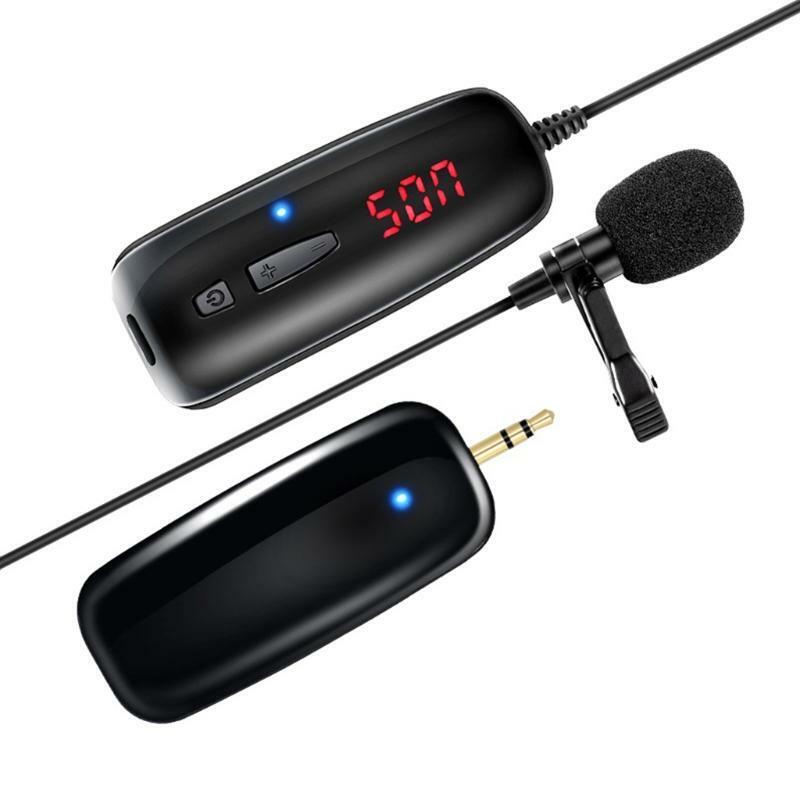 Karaoke Lavalier Wireless Microphone System UHF Automatic Frequency Adjustable