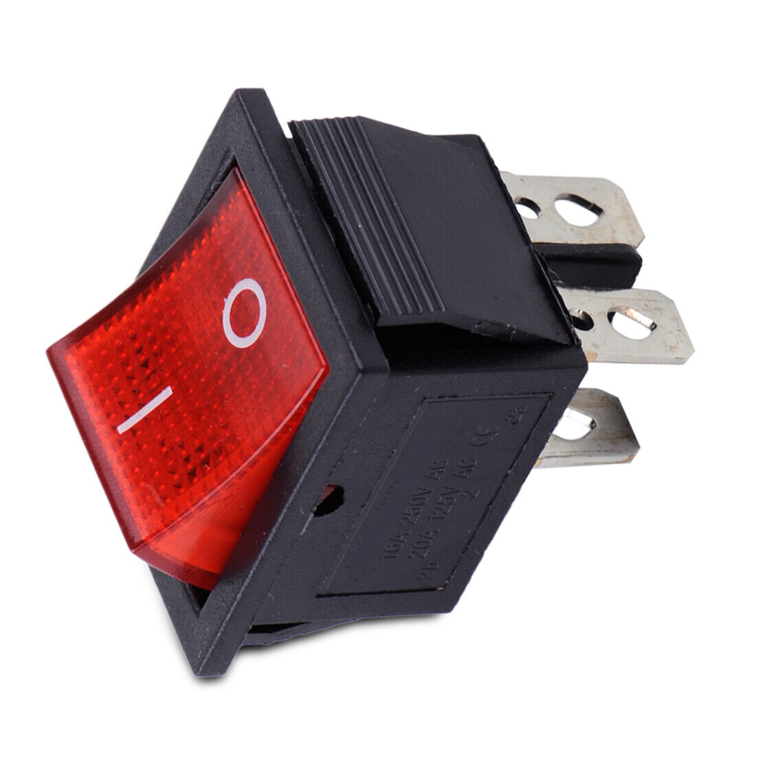 3pc On-Off 2 Position Power Control Boat Rocker Switch Led Light 110V-220V Li