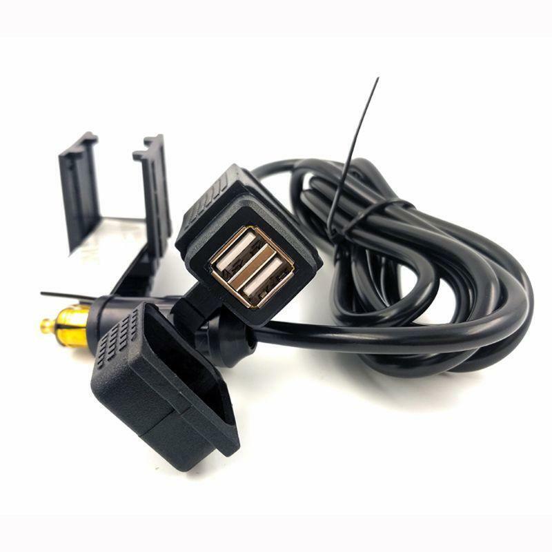 Motorbike DIN Hella Powerlet Plug to 2.1A Dual USB Charger Socket Power Adapter