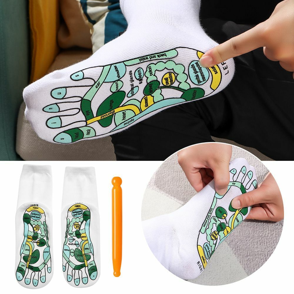 Physiotherapy Foot Point Acupressure Reflexology Socks Relieve Tired Feet
