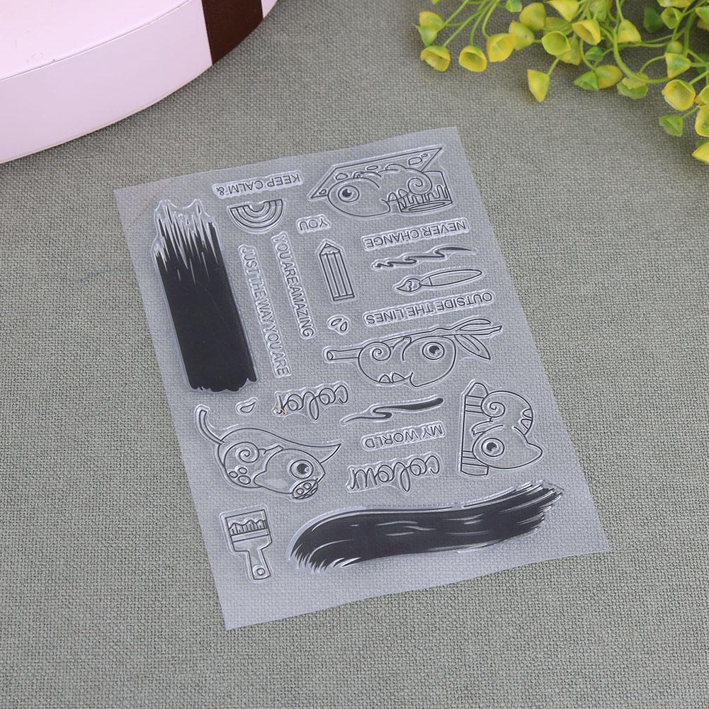 Frog Pattern DIY Transparent Silicone Seal Stamp Sheets Album Decor Gifts