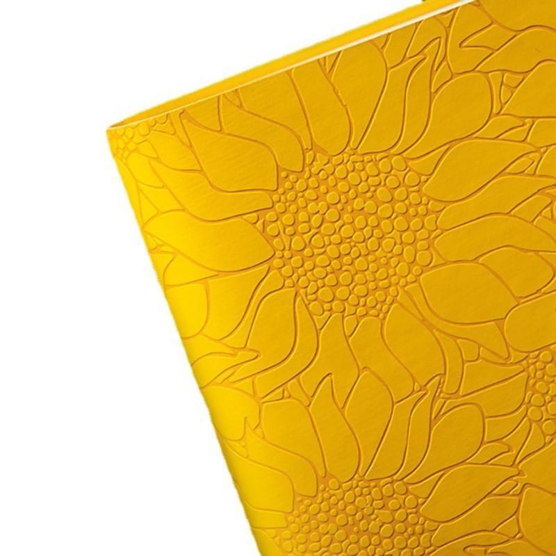 PU Leather Sunflower Notebook A5 Schedule Book Diary Weekly Planner Notepad Gift