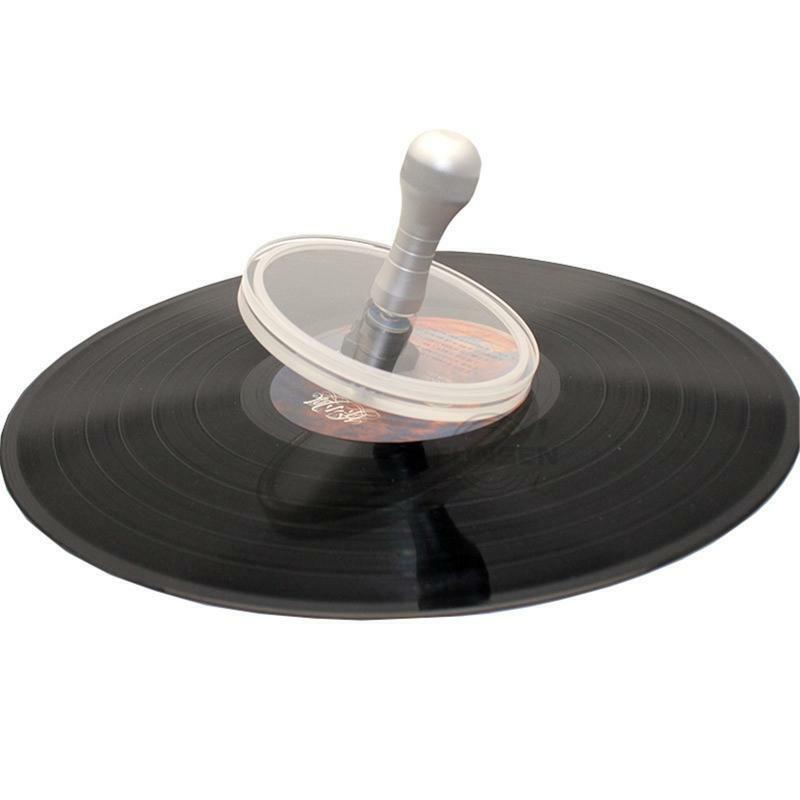 LP Vinyl Record Cleaner Clamp Record Label Saver Protector Waterproof Acrylic