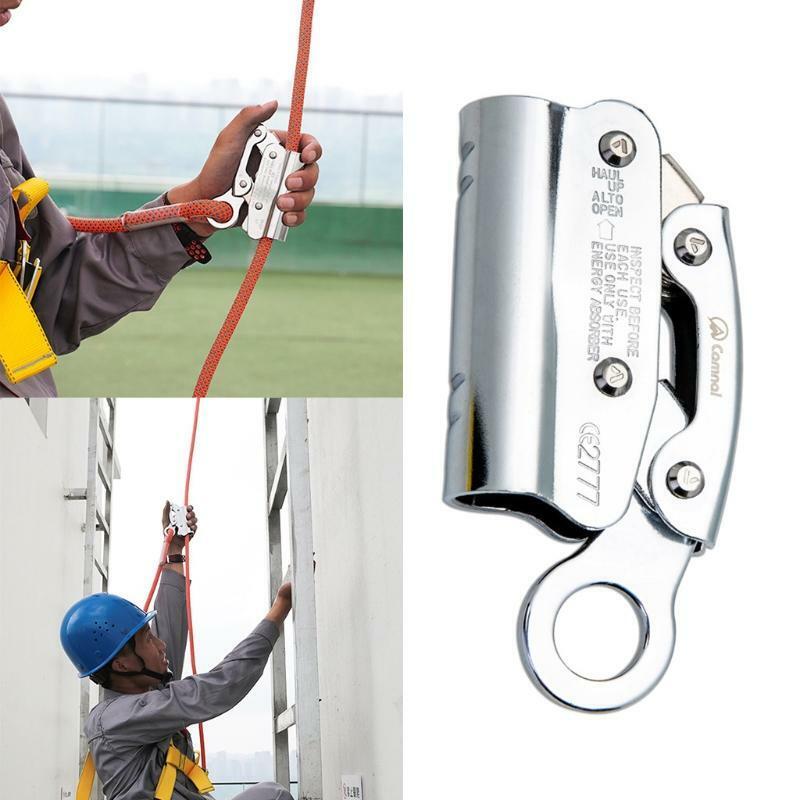 Carabiners Quickdraws Heavy Duty Alloy Steel Self-Locking Rope Grab Protection