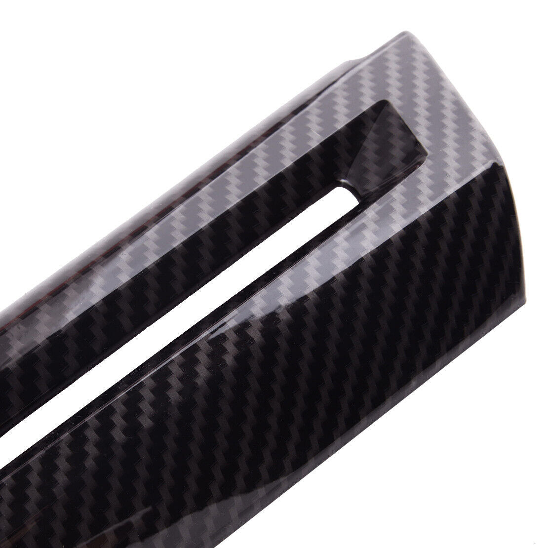 Carbon Fiber Style Door Armrest Decor Cover Trim Fit for Ford Mustang 2015-2021