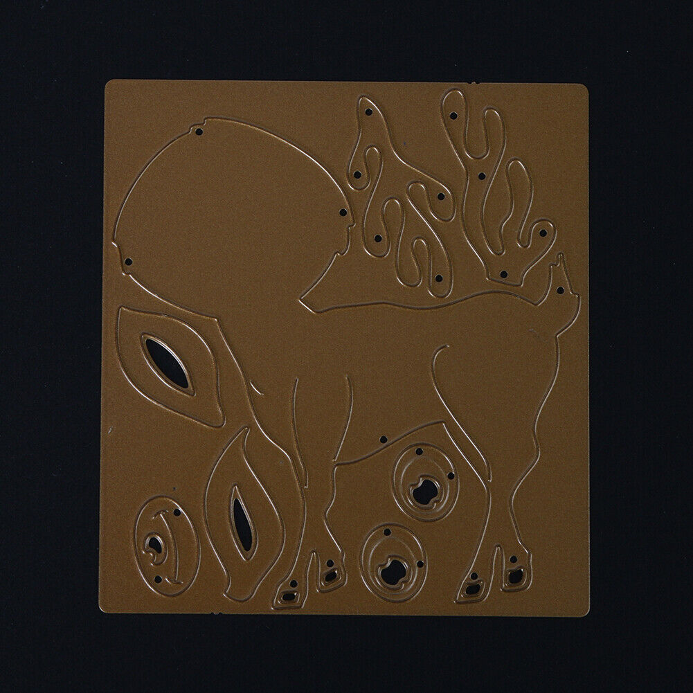 Female Deer DIY Metal Cutting Die Stencil Scrapbook Embossing Decor Craft-1