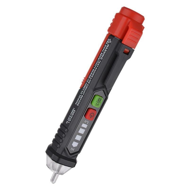 Portable Voltage Tester w/ LED Flashlight Buzzer Alarm for Live/Null Wire Judge