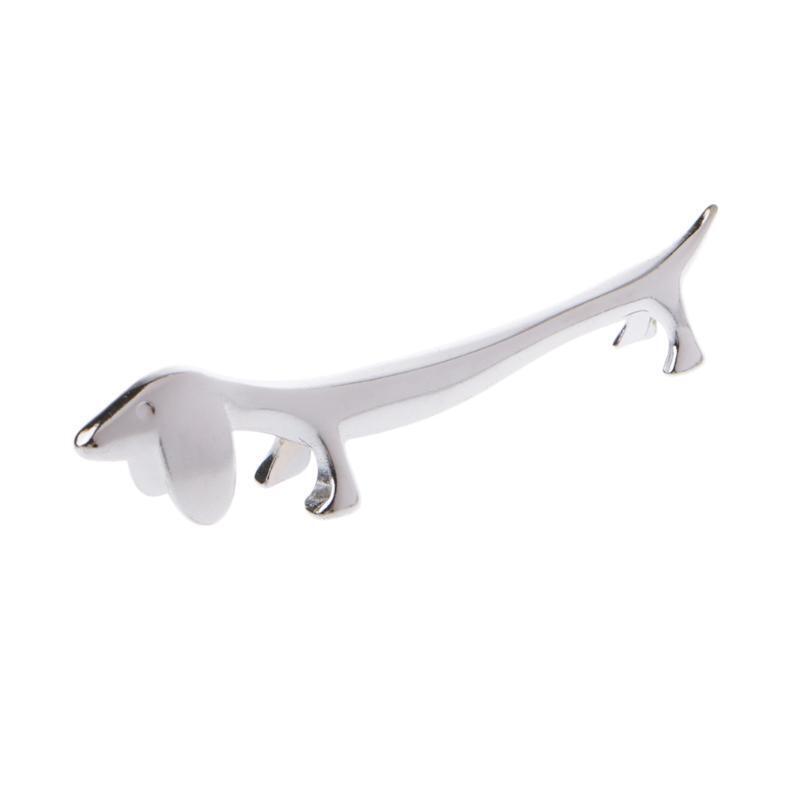 Lovely Little Dog Chopsticks Holder Rest Metal Craft Stainless Steel Decoration